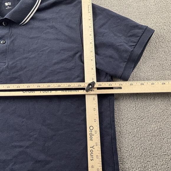 Uniqlo Polo Shirt Adult Extra Large Navy Blue Short Sleeve Casual Preppy Men's - Picture 11 of 14